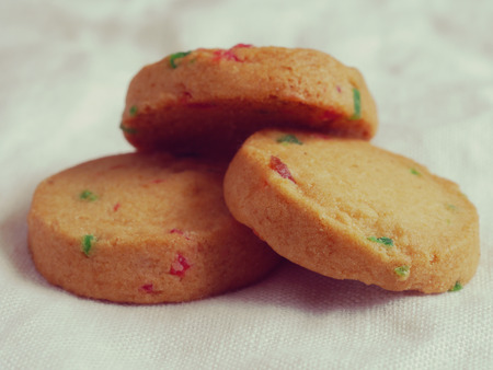  cookies old retro vintage styleの写真素材
