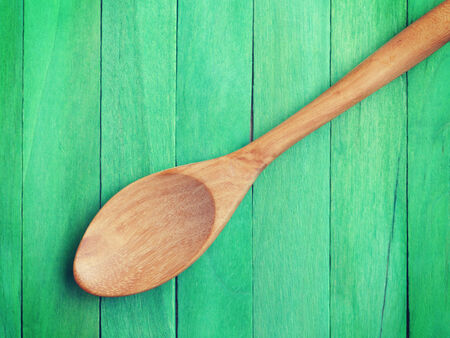 Wooden Spoon old retro vintage styleの写真素材