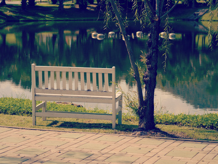 Garden Chair old vintage retro styleの写真素材