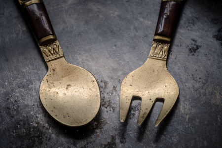 golden spoonsの写真素材