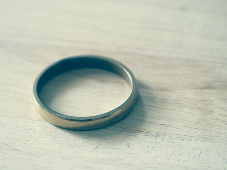 wedding rings with filter effect retro vintage styleの写真素材