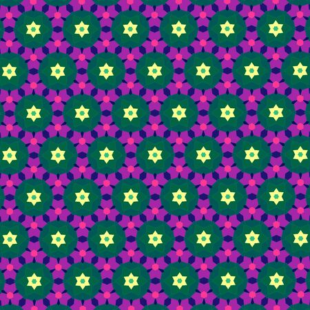 pattern illustration of abstract flowers