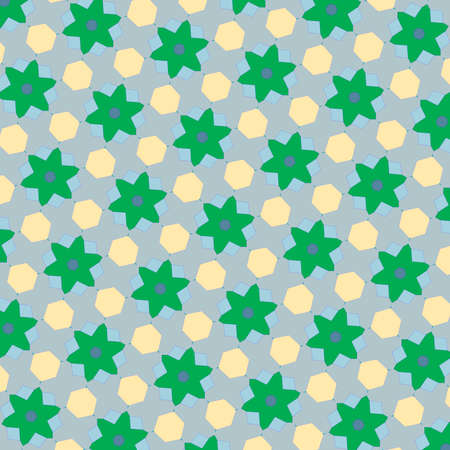 pattern illustration of abstract flowers