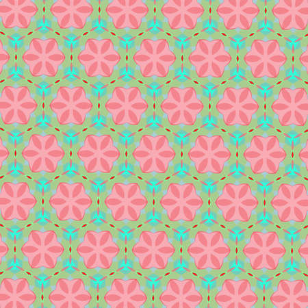 pattern illustration of abstract flowers