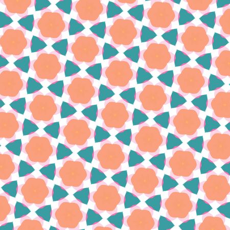 pattern illustration of abstract flowers