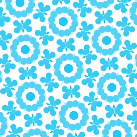 pattern illustration of abstract flowers
