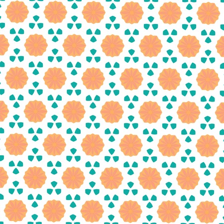 pattern illustration of abstract flowers