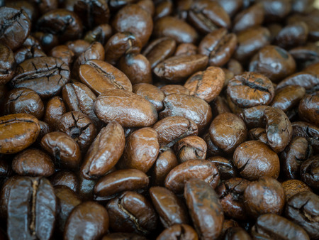 Coffee Beans with filter effect retro vintage style