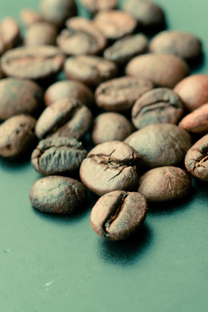 Coffee Beans with filter effect retro vintage styleの写真素材