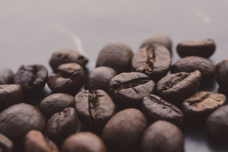 Coffee Beans with filter effect retro vintage style