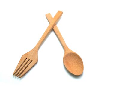 Wooden Spoon isolated on white background
