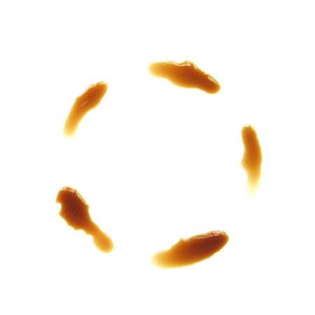 Coffee cup rings isolated on a white backgroundの写真素材