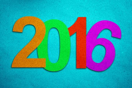 2016 on paper texture backgroundの写真素材
