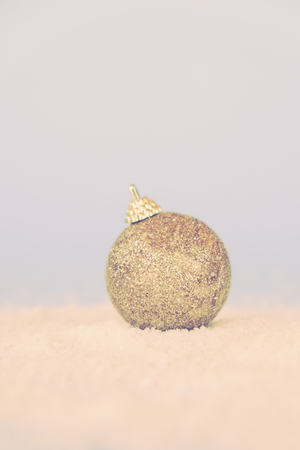christmas ball with filter effect retro vintage styleの写真素材