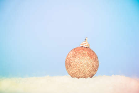 christmas ball with filter effect retro vintage styleの写真素材