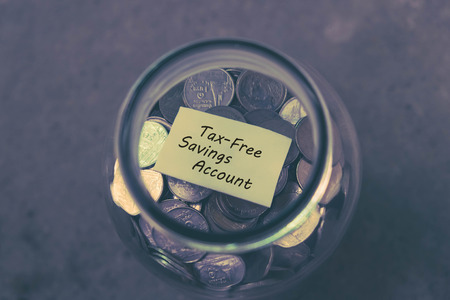 save money for investment concept money in the glass with filter effect retro vintage style