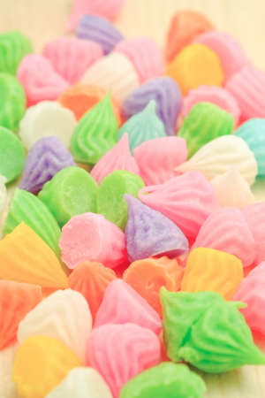 Aalaw thai candy dessert with filter effect retro vintage styleの写真素材