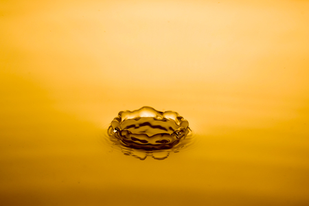 close up of a drop of oilの写真素材