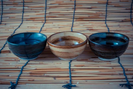 bowl with filter effect retro vintage styleの写真素材