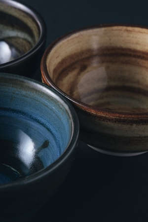 bowl with filter effect retro vintage styleの写真素材