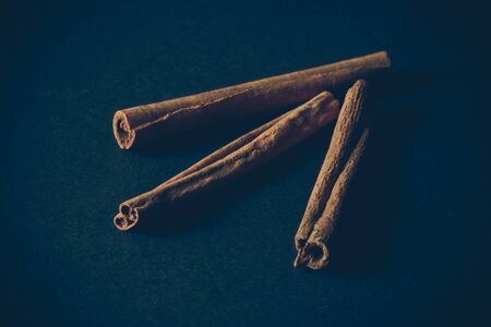 cinnamon sticks with filter effect retro vintage styleの写真素材