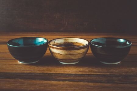 bowl with filter effect retro vintage styleの写真素材