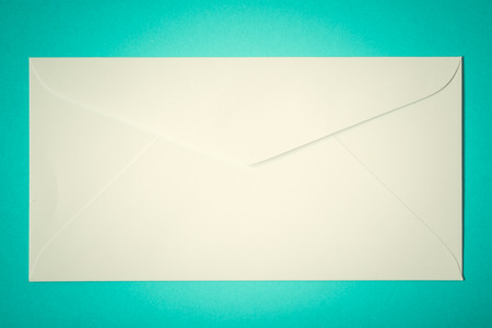 White envelopes texture background with filter effect retro vintage styleの写真素材