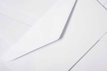 White envelopes texture backgroundの写真素材