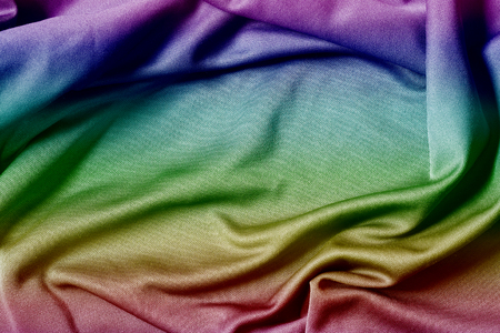 rainbow fabric cloth background textureの写真素材