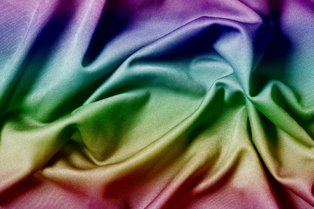 rainbow fabric cloth background textureの写真素材