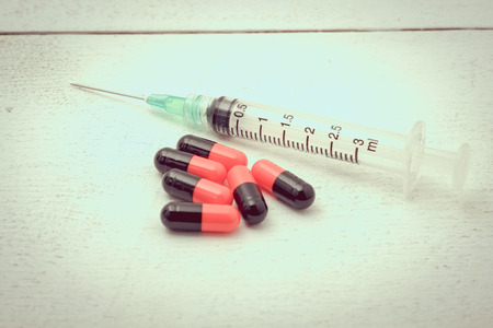 medicine with filter effect retro vintage styleの写真素材