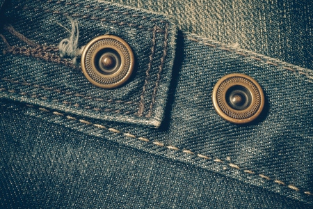Texture of blue jeans background with filter effect retro vintage styleの写真素材