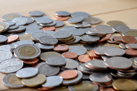 business finance. save money for investment concept coinsの写真素材