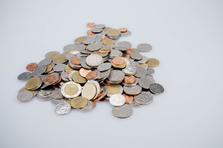 business finance. save money for investment concept coinsの写真素材