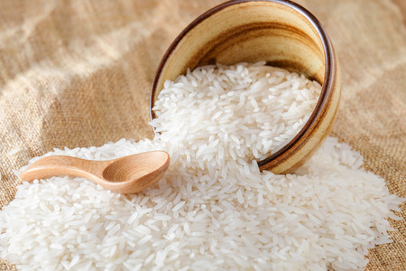 Rice, the staple food of Asiansの写真素材