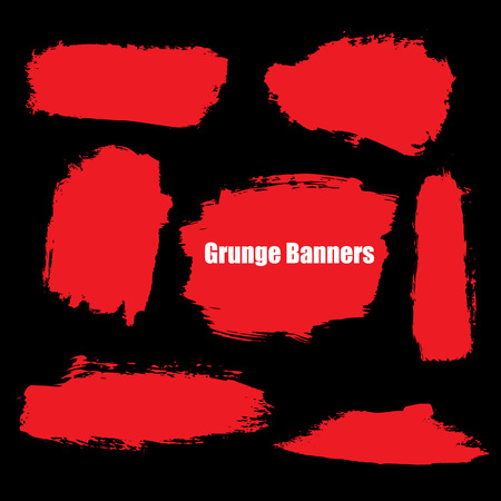 vector template set of Grunge style Halloween background with blood splats for promotionのイラスト素材