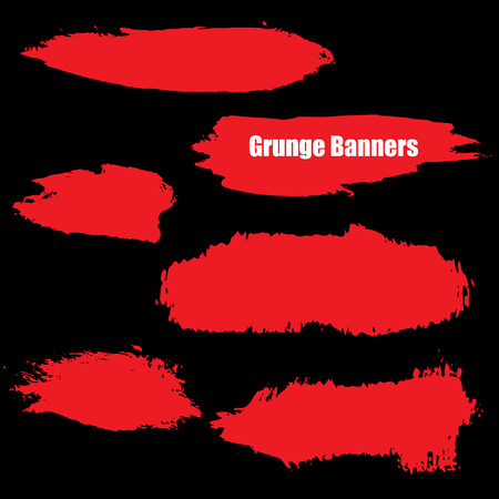 vector template set of Grunge style Halloween background with blood splats for promotionのイラスト素材