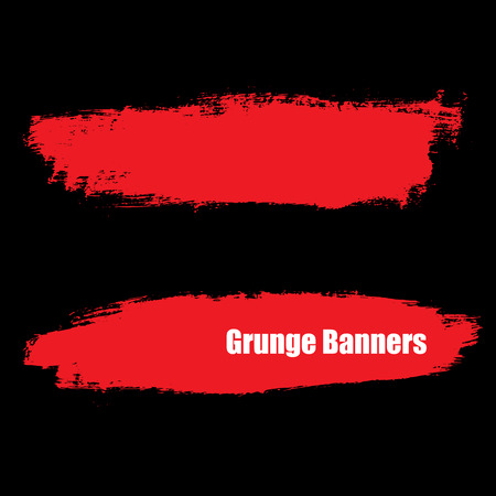 vector template set of Grunge style Halloween background with blood splats for promotionのイラスト素材