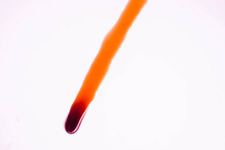 Blood stains on a white backgroundの写真素材