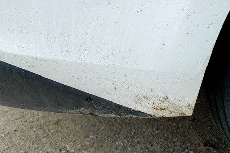 Dirty Car.Concept photo of car washの写真素材