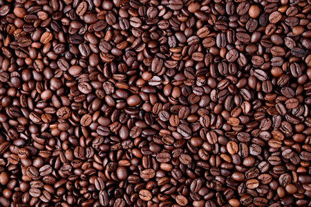 Brown coffee bean backgroundの写真素材