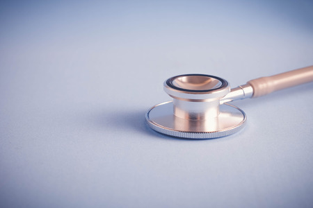 Medical equipment stethoscope with filter effect retro vintage styleの写真素材