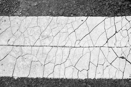 background texture line on asphalt roadの写真素材
