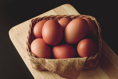 Chicken eggs are a popular food worldwide.の写真素材