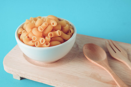 Italian food raw macaroni For cooking food made of flourの写真素材
