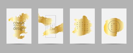 Minimal covers set. Poster template geometric design. Abstract  Backgroung Eps10 vectorのイラスト素材