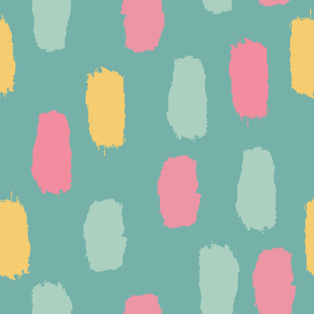 Seamless Vector Pattern. Striped Hand Painted Background.のイラスト素材