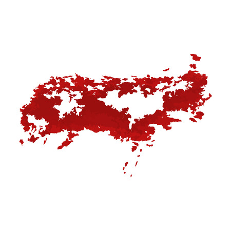 Hand drawn painted scratched vector illustrations. Template of grunge Halloween background with blood splats banners abstract background brush texture for promotion. Isolated on white background.のイラスト素材