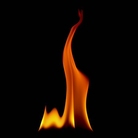 very hot fire abstract background. fire on the black background.の写真素材