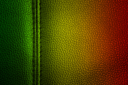 Abstract grunge painted scratched texture background . reggae colors green, yellow, redの写真素材